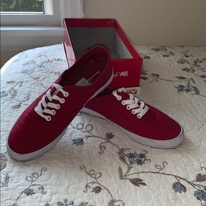NWT Red & White Keds Inspired Shoes - Size 7.5
